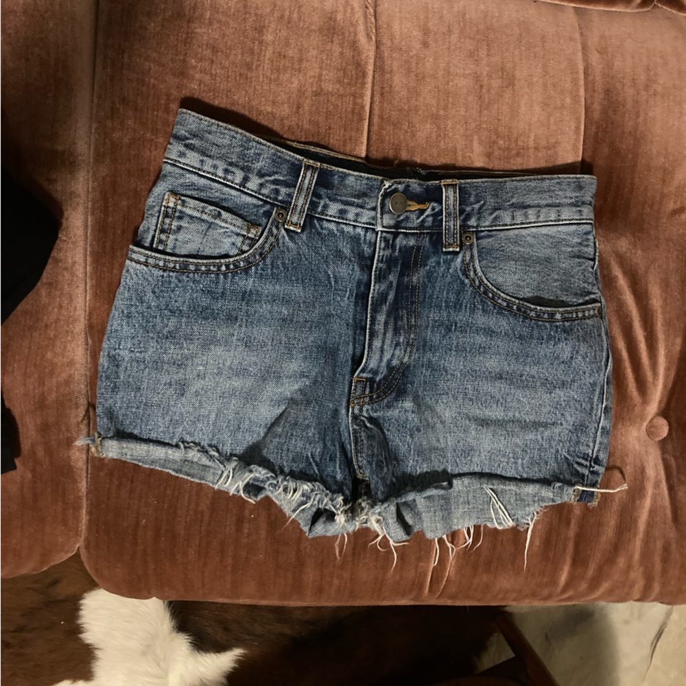 RVCA blue jean denim shorts